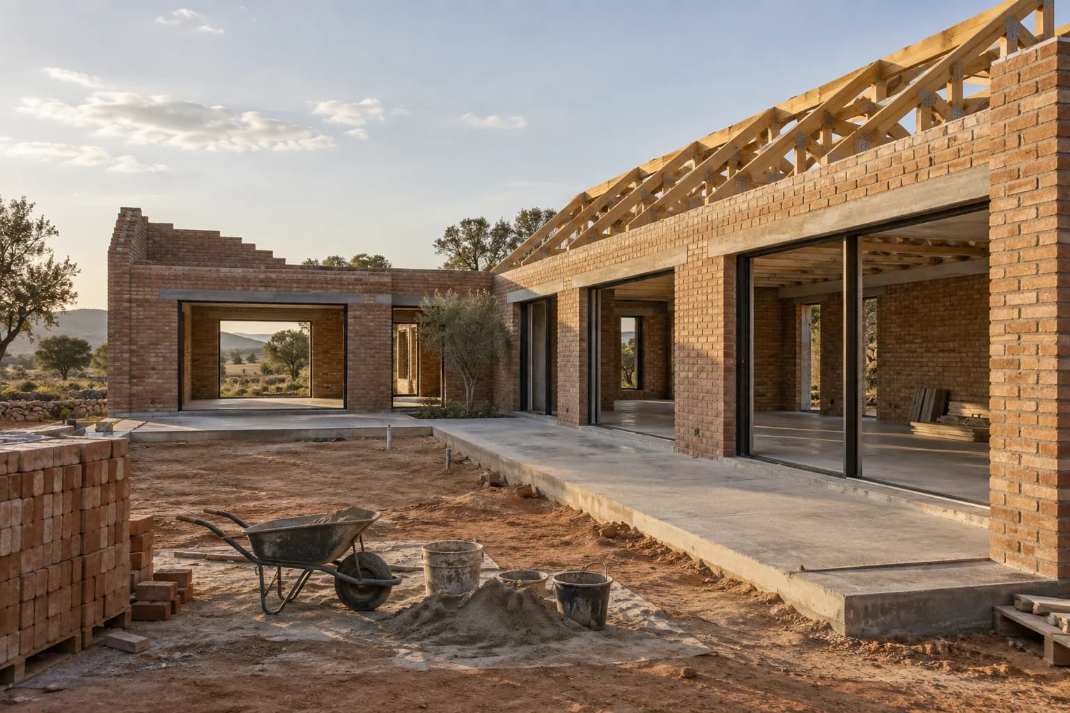 Illustrative architecture representing a new building project